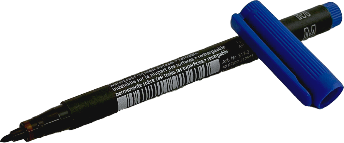 Faserstift Lumocolor M 317 Permantent Blau