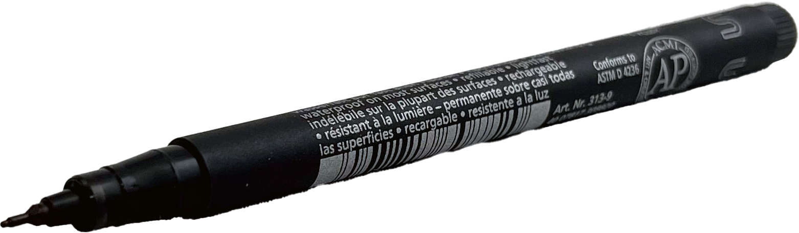 Faserstift Lumocolor S 313 per.schwarz