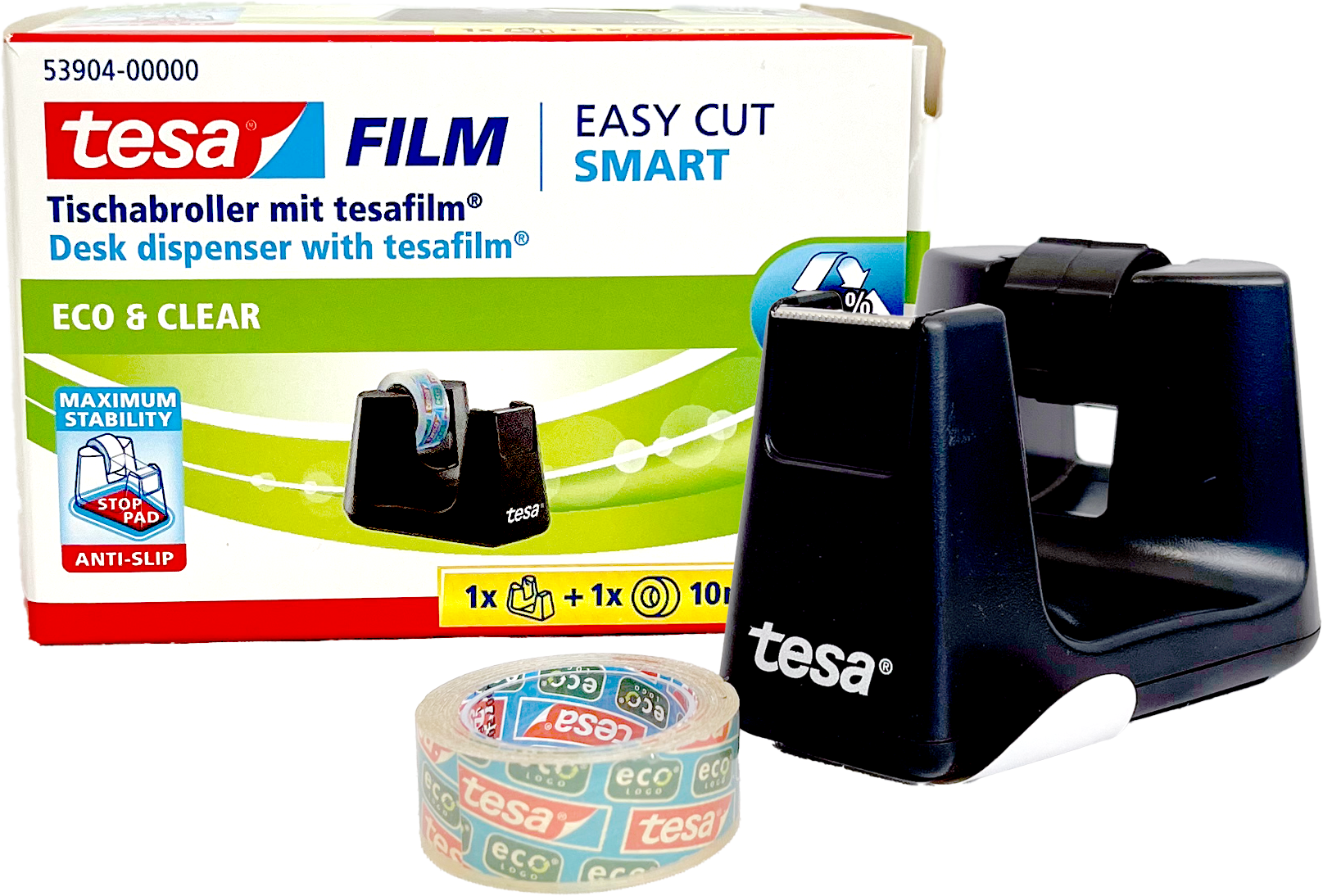 Tesafilm-Tischabroller Smart Eco Logo