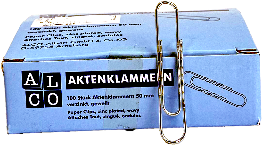 Büroklammern 50mm, 100 Stk.