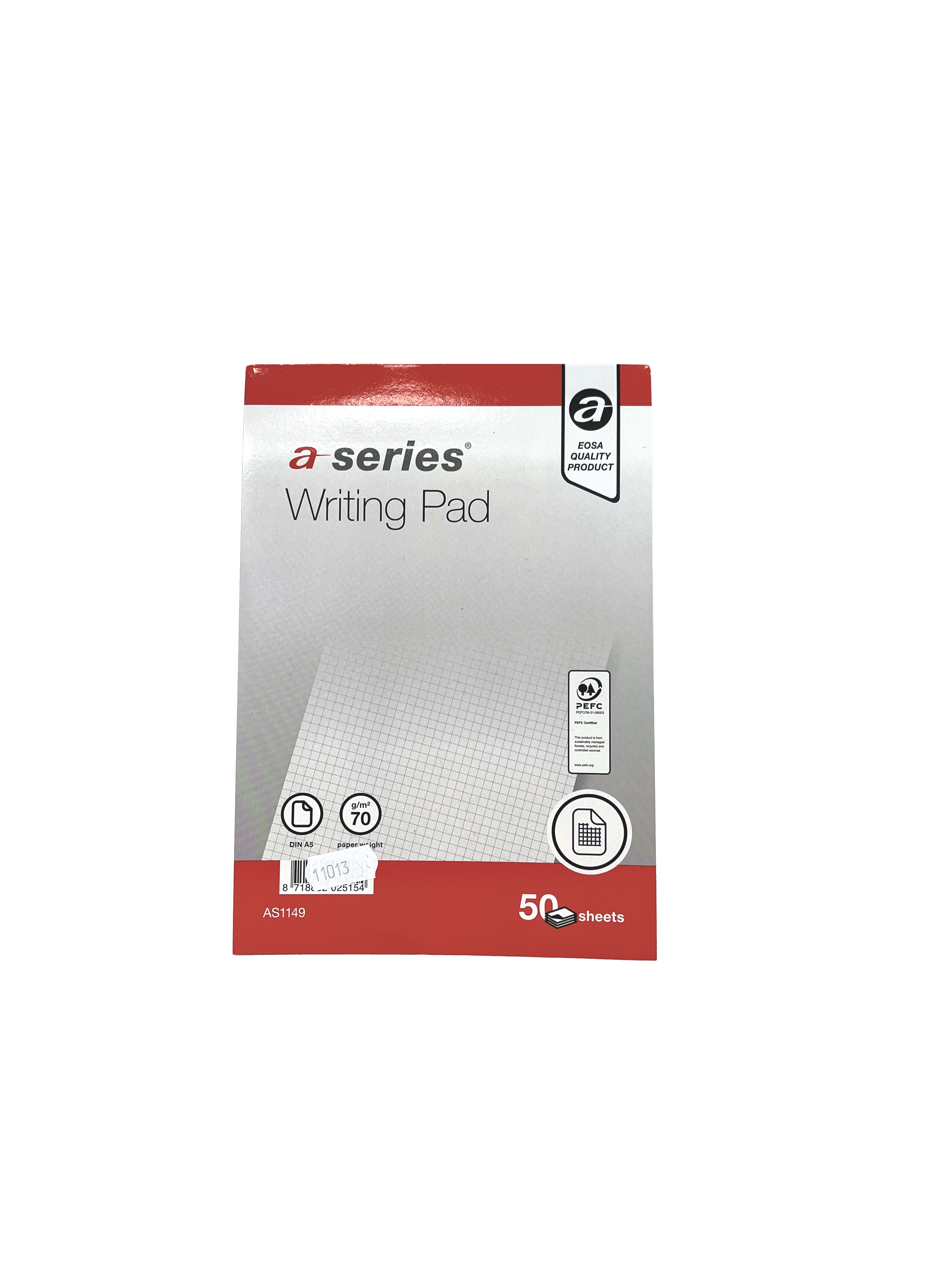 Briefblock A5 weiss kariert