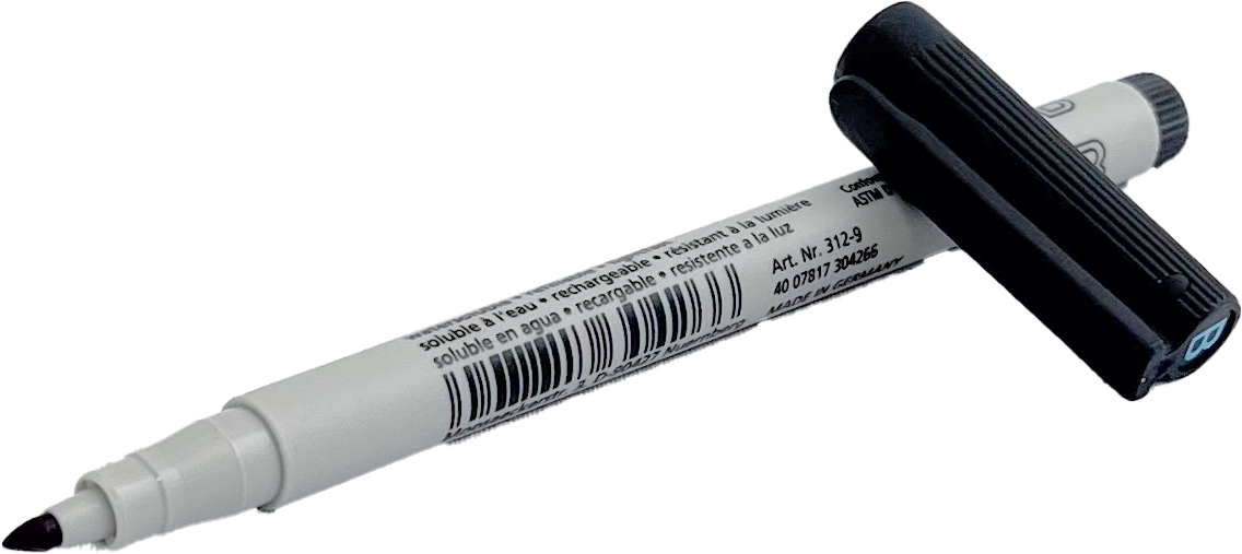 Faserstift Lumocolor B 312 löslich schwarz