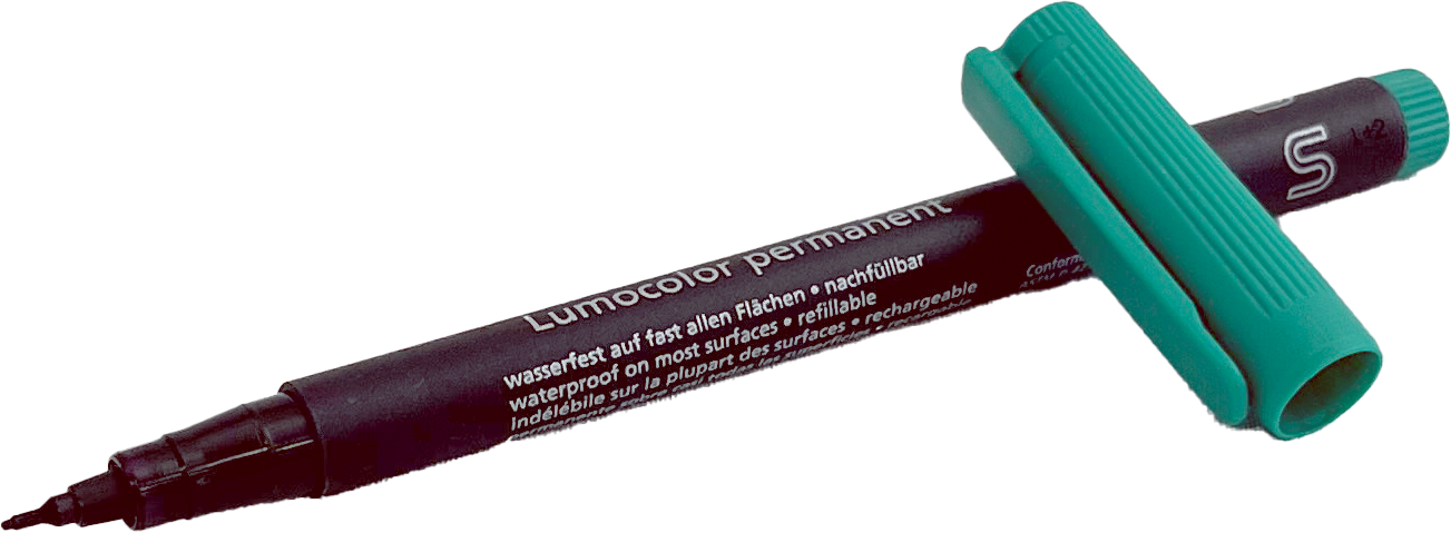 Faserstift Lumocolor S 313 perm. Grün