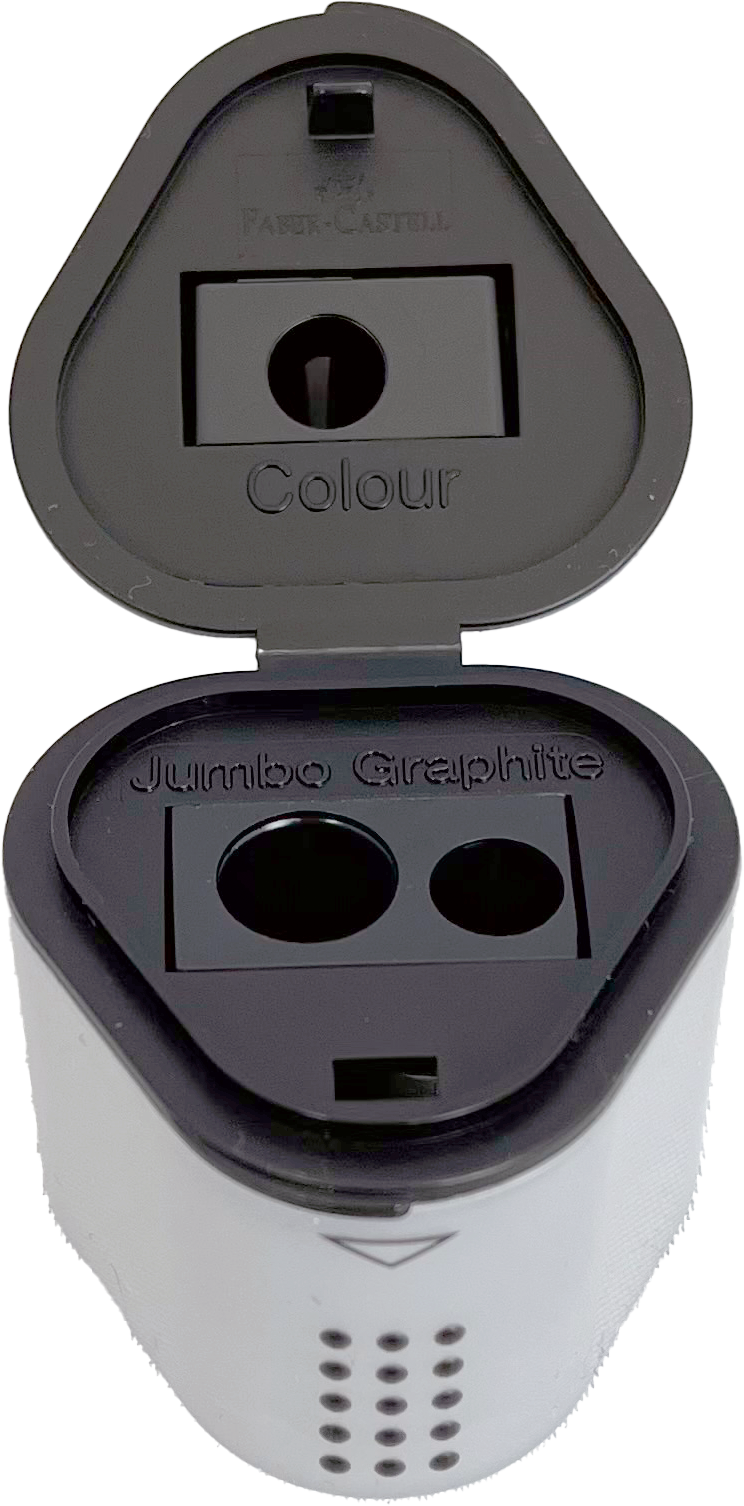 Anspitzer Dreifach mit Dose, Faber Castell