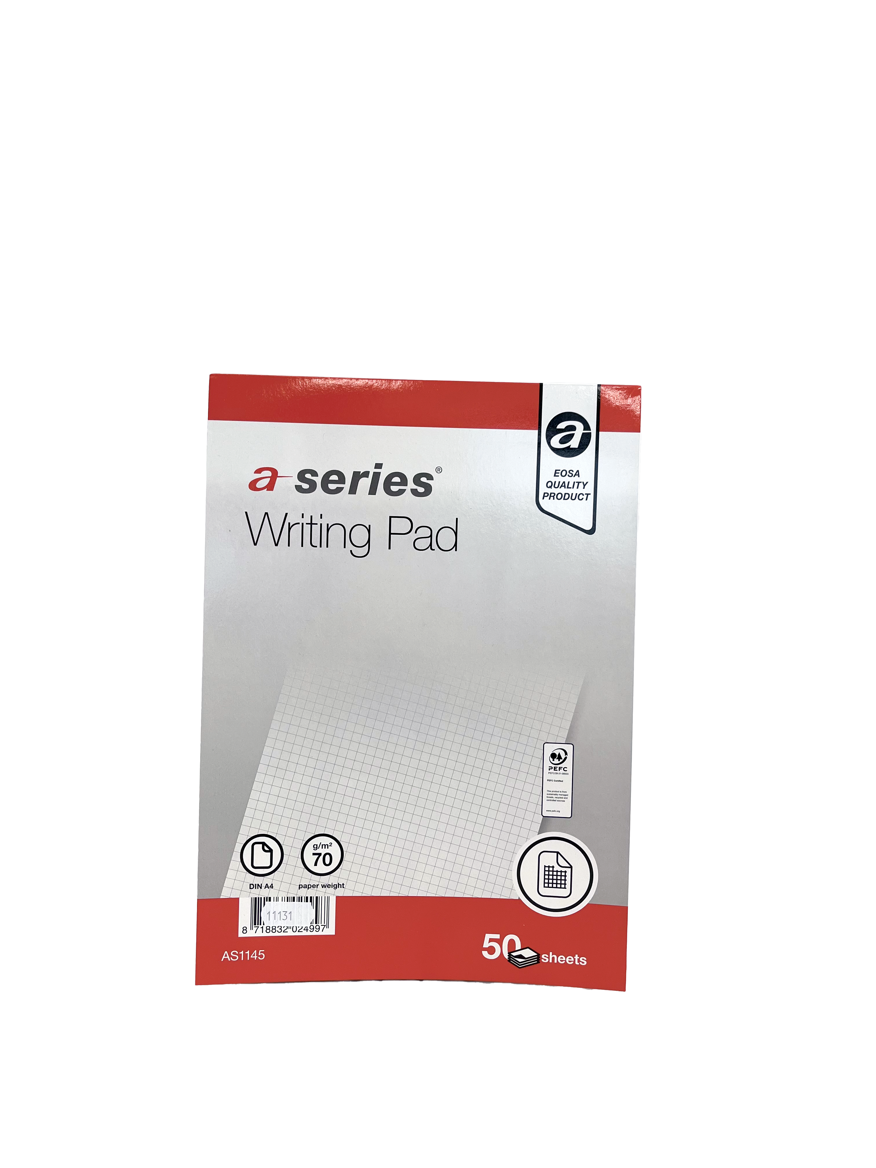 Briefblock A4 weiss kariert